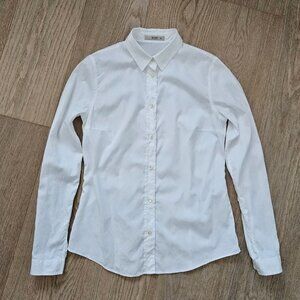 Etro White Cotton Jacquard Button-Down Shirt – Size IT 42, US 6